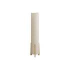 Monarch Specialties 50" H Contemporary Floor Lamp - Brown Wood Look / Ivory / Cream Shade-50"h decorative floor lamp with a sleek cylinder base in a modern brown wood look and an ivory linen tower shade