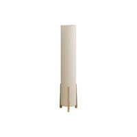 Monarch Specialties 50" H Contemporary Floor Lamp - Brown Wood Look / Ivory / Cream Shade-50"h decorative floor lamp with a sleek cylinder base in a modern brown wood look and an ivory linen tower shade