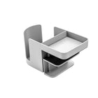 Deflecto Standing Desk Cup Holder - Grey-Perfect for seated and standing desks