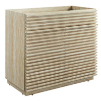 Modway Render 36" Faux Travertine Bathroom Vanity Cabinet - Travertine-Bathroom Vanity Cabinet