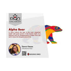Oscardo Dawn Oman Alpha Bear Indigenous Art Tumbler-Spill proof clear lid with slider closure and rubberized grip finish for secure, comfortable, travel friendly use