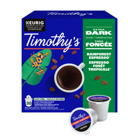 Timothy’s Rainforest Espresso - Extra Dark Roast - K-Cup Coffee Pods - 30 Pack-Recyclability: our k-cup pods are recyclable in select locations. They may not be recyclable in your area.