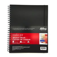 Hilroy Studio Pro Poly Sketchbook - 12" H x 9" W-Durable poly covers