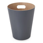 Umbra Woodrow Waste Can - Charcoal-Wood