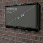 Storm Shell Outdoor Hard Shell TV Cover with a TV Wall Mount Bracket - 56"H x 65"W-5