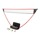 Zume Games 4 Player Badminton Set - Black/Red-PERFECT FOR THE WHOLE FAMILY: This two or four-player badminton set is perfect for active outdoor lifestyles