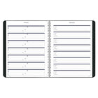 Blueline Monthly Academic Planner - 11" H x 8 1/2" W - Black - English-Password section