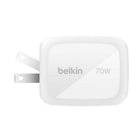 Belkin BoostCharge Pro 70 W 3-Port USB GaN Wall Charger-GaN, PD and PPS provide optimal charging to on the connected device and generate less heat