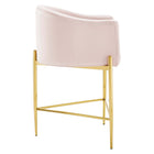Modway Savour Tufted Counter Stool - Pink-Dense Foam Padding