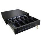 Adesso MRP-16CDC 16" POS Cash Drawer with Removable Tray - Canadian Version - Black-3-Position Key Lock