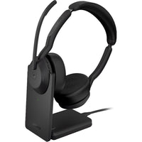 Jabra Evolve2 55 Link380a USB-A Stereo Wireless Headset with Stand - Teams-Bluetooth and USB Connectivity