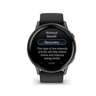 Garmin Venu 4 Smartwatch - 45 mm - Slate with Black Silicone Band-Lifestyle logging (new): Log custom or preset behaviors — such as caffeine and alcohol intake — and view reports on how those lifestyle choices impact your sleep, stress and HRV in the Garmin Connect app. That way, you can make more health-conscious decisions