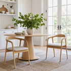 Zuo Hosoi Dining Chair - Beige-Chair Weight Capacity: Supports up to 280 lb