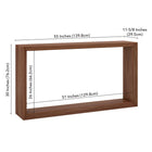 Hudson&Canal Osmond 55"W Console Table - Satin Walnut-9