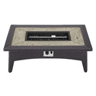 Modway Splendor 43.5" Rectangle Outdoor Patio Fire Pit Table - Espresso-4