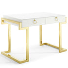 Modway Ring 47" Office Desk - Gold White-Vintage Writing Desk