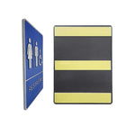 Futech Man/Woman/Handicap with Braille Washroom Sign - Blue - 2 Pack-Braille Design