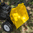 Aosom Kids Pedal Ride-On Excavator with Manual Control Bucket - Yellow-Materials: Metal and Plastic 