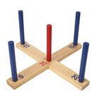Triumph Wooden Ring Toss - Blue-Compact and portable set perfect for backyard or at the beach