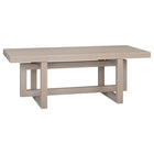 Hudson&Canal Breslow 47"W Rectangular Coffee Table - Alder White-A modern transitional design for your living room, den, and more