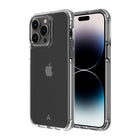 AXS PROShield Plus Drop-tested Clear Case for Apple iPhone 14 Pro Max - Clear/Frosted-Anti-UV material offers a crystal clear design