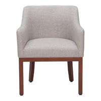 Zuo Berbera Dining Chair - Grey-Comfy and durable polyester fabric