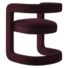 Modway Winslow Barrel Performance Velvet Dining Chair - Mulberry-8