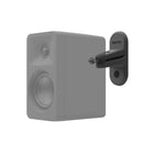 Kanto Universal Satellite Speaker Wall Mount Brackets - Black-Cable management hole for hiding cables within wall