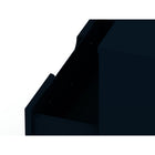 Manhattan Comfort Rockefeller 20.08" Mid-Century Modern 1-Drawer Nightstand - Tatiana Midnight Blue-10