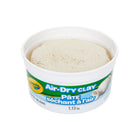 Crayola Air-Dry Clay 2.5 Lb Bucket, White-Resealable 2.5 lb. plastic bucket of Air-Dry Clay– this fine, natural earth clay dries to a hard solid. Easy to use with traditional modeling techniques. It’s also a snap to clean up
