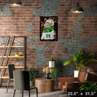 Jake Oettinger Stars 2025 Playoffs - Framed Canvas - 22" x 31"-Officially licensed by the NHL and NHLPA