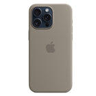 Apple Silicone Case with MagSafe for iPhone 15 Pro Max - Clay-When it’s time to charge, just leave the case on your iPhone and snap on your MagSafe charger, or set it on your Qi2 or Qi-certified charger