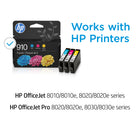 HP 910 CMY Original Ink Combo, 3/Pack-Standard yield