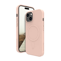 Dbramante1928 Greenland Pro Magsafe Case For iPhone 15 - Pink Sand-Made from 100% GRS-certified recycled and recyclable plastic materials (1 case=2x0.5l plastic bottles)