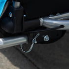 Aosom 2 Seat Bike Trailer for Kids 2-in-1 Double Baby Jogging Stroller - Blue-Inner Space Dimension: 29.9" L x 23.2" W x 22" H (76 x 59 x 56 cm) 