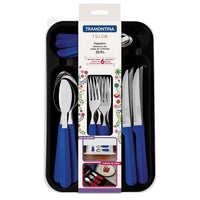 Tramontina Tulum Cutlery Set - 25 Piece Set-Made from high-quality stainless steel for durability and long-lasting shine