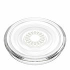 PopSockets PopGrip - Clear White-For generic wireless chargers, easily remove the top to wirelessly charge your phone