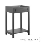 Modway Altura 24" Bathroom Vanity Cabinet - Grey-MDF and Particleboard Construction