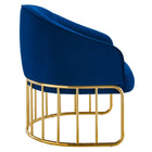 Modway Legacy Performance Velvet Armchair - Navy-Dense Foam Padding