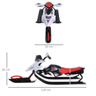 Soozier Kids GT Snow Racer Sled with Padded Rubber Seat - Multi-coloured-Automatic retraction rope in superior strength can be easily controlled when in play 