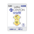 Centon Skateboard USB Flash Drive - USB 3.2 Gen1 - 32G - Yellow-Capacity : 32GB USB-A 3.2