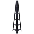 kieragrace Providence Bailey Corner Shelf - Black, 5-Tiered, Matte Finish-Material: corner shelf is made of high-quality, durable medium-density fiberboard (MDF) that provides stability. rely on the shelf to keep your items safe and sound, with a visually pleasing finish