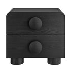 Modway Sonnet 2-Drawer Nightstand - Black-Assembly Required