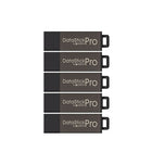 Centon DataStick Pro 8 GB USB 2.0 Flash Drives - Grey - 5 Pack-USB 2.0