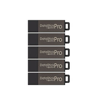 Centon DataStick Pro 8 GB USB 2.0 Flash Drives - Grey - 5 Pack-USB 2.0