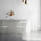 CB Office Tactic Multi-Purpose Armless Stacking Chairs - White - 4 Pack-Seat Height: 18.1"