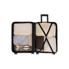 Bugatti Hampstead 30.50" Hardside Spinner Checked Luggage - Navy-Lined interior with dividing panel, practical pockets, and tightening straps to keep content organized and in place