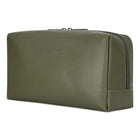 Champs Onyx Leather Toiletry Bag - Khaki-Made of Genuine Cowhide Leather