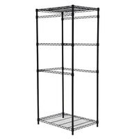 Hardware Machinery 5-Level Storage Rack Freestanding Steel Shelving Unit - Black-5-tier design provides ample storage space for various items