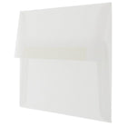 JAM Paper A8 Translucent Vellum Invitation Envelopes - 5.5" x 8.125" - Clear - 25 Pack (79462)-Size: A8 (5.5 x 8.125 inches)